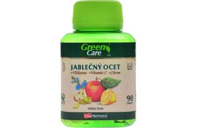 VitaHarmony jablečný ocet + vláknina + Vitamín C + chrom 90 tbl.